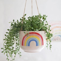 Sass & Belle Chasing Rainbows Hanging Planter, H9cm