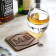 Lisa Angel Men's Personalised Initials LSA Islay Whisky Tumbler & Coaster