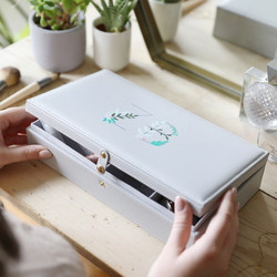 Personalised Floral Initials Large Jewellery Box