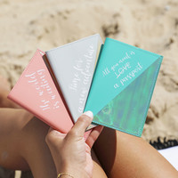 Iridescent Quote Passport Holder