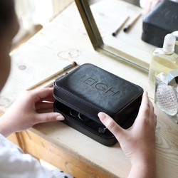 Personalised Black Accessories Travel Box