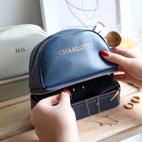Personalised Jewellery Case and Make Up Bag