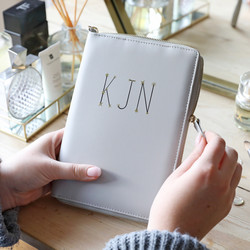 Personalised Starry Initials Travel Jewellery Wallet