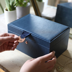 Personalised Initials Two Tier Jewellery Box
