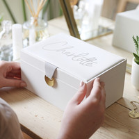 Personalised Name Two Tier Jewellery Box