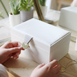Lisa Angel Ladies' White Two Tier Jewellery Box