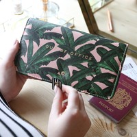 Botanical 'Out of Office' Travel Document Wallet