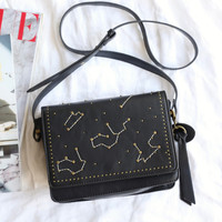 Constellation Crossbody Bag in Black