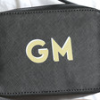 Lisa Angel Ladies' Personalised Initials Rectangular Crossbody Bags in Black