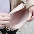 Lisa Angel Ladies' Personalised Initials Rectangular Crossbody Bags in Pink