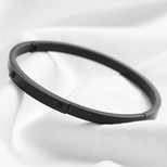 Small Black Stainless Steel Bangle