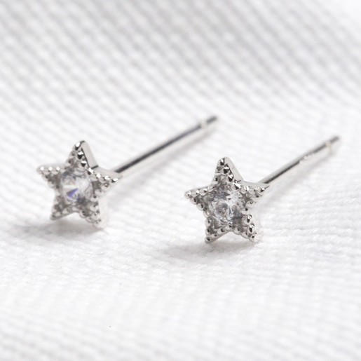 Star shaped hot sale diamond earrings