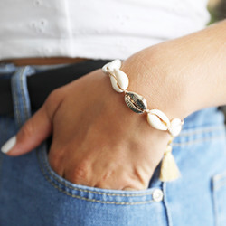 Natural Shell Tassel Bracelet