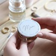 Personalised 'Everything I Wish For' Grey Compact Mirror for Mum