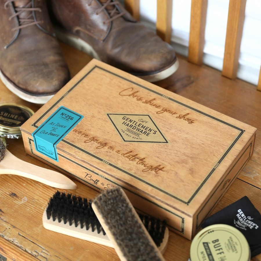 personalised shoe shine kit