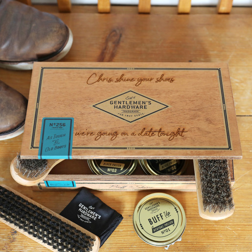 personalised shoe shine kit