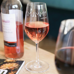 Personalised 'Mummy Since' Engraved Wine Glass