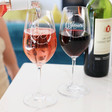 Lisa Angel Couples Personalised Name Garland Wine Glass