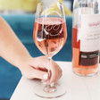 Lisa Angel Ladies' Personalised Name Garland Wine Glass