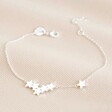 Lisa Angel Ladies' Star Cluster Charm Bracelet in Silver