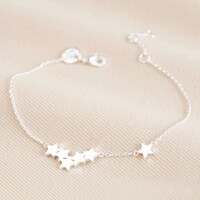 Star Cluster Charm Bracelet in Silver
