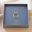 Carly Rowena Gold Sterling Silver Large Organic Shape Hoop Necklace in Packaging