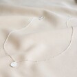 Carly Rowena Sterling Silver Organic Shape Disc Necklace