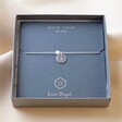 Carly Rowena Personalised Sterling Silver Opalite Bead Chain Bracelet in Packaging