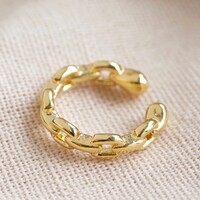 Chunky Chain Ear Cuff in Gold
