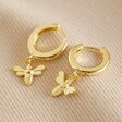 Lisa Angel Ladies' Tiny Bee Huggie Hoop Earrings in Gold