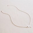 Lisa Angel Delicate Padlock and Key Necklace In Silver