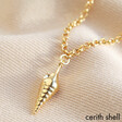 Lisa Angel Gold Cerith Seashell Charm Necklace
