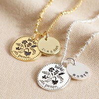 Personalised Lucky Sixpence Pendant Necklace