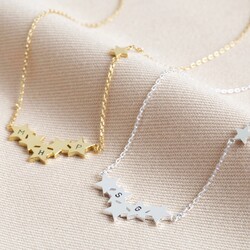 Personalised Star Cluster Pendant Necklace