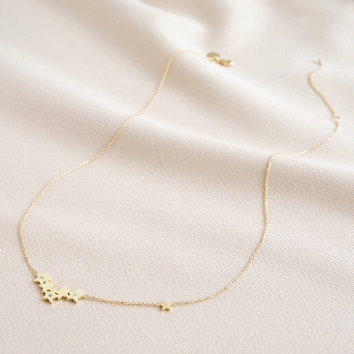Lisa Angel Ladies' Personalised Star Cluster Pendant Necklace