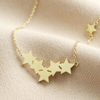 Star Cluster Pendant Necklace in Gold