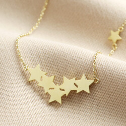 Star Cluster Pendant Necklace in Gold