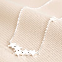 Star Cluster Pendant Necklace in Silver
