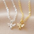 Lisa Angel Ladies' Tiny Bee Charm Choker Necklaces