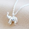 Lisa Angel Ladies' Tiny Elephant Pendant Necklace in Silver