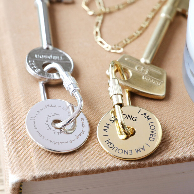 Personalised Message of Affirmation Keyring Personalised Message of Affirmation Keyring