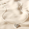 Lisa Angel Spinning Heart Pendant Necklace in Silver