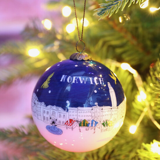 Hand-Painted Norwich Bauble