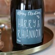 Lisa Angel Festive Personalised 'Merry Christmas' Prosecco