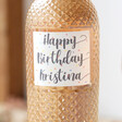 Bottle of Personalised 'Happy Birthday' Freixenet Wine