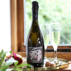 Personalised Photo 'Happy Anniversary' Prosecco