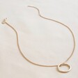 Lisa Angel Delicate Organic Style Hoop Necklace in Gold