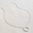 Lisa Angel Delicate Organic Style Hoop Necklace in Silver