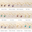 Lisa Angel Gold Sterling Silver Gemstone Hoop Earrings