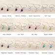 Lisa Angel Sterling Silver Gemstone Hoop Earrings